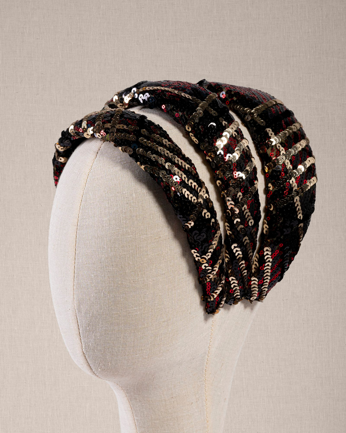 Cerchietto “Tartan Éclat” con paillettes