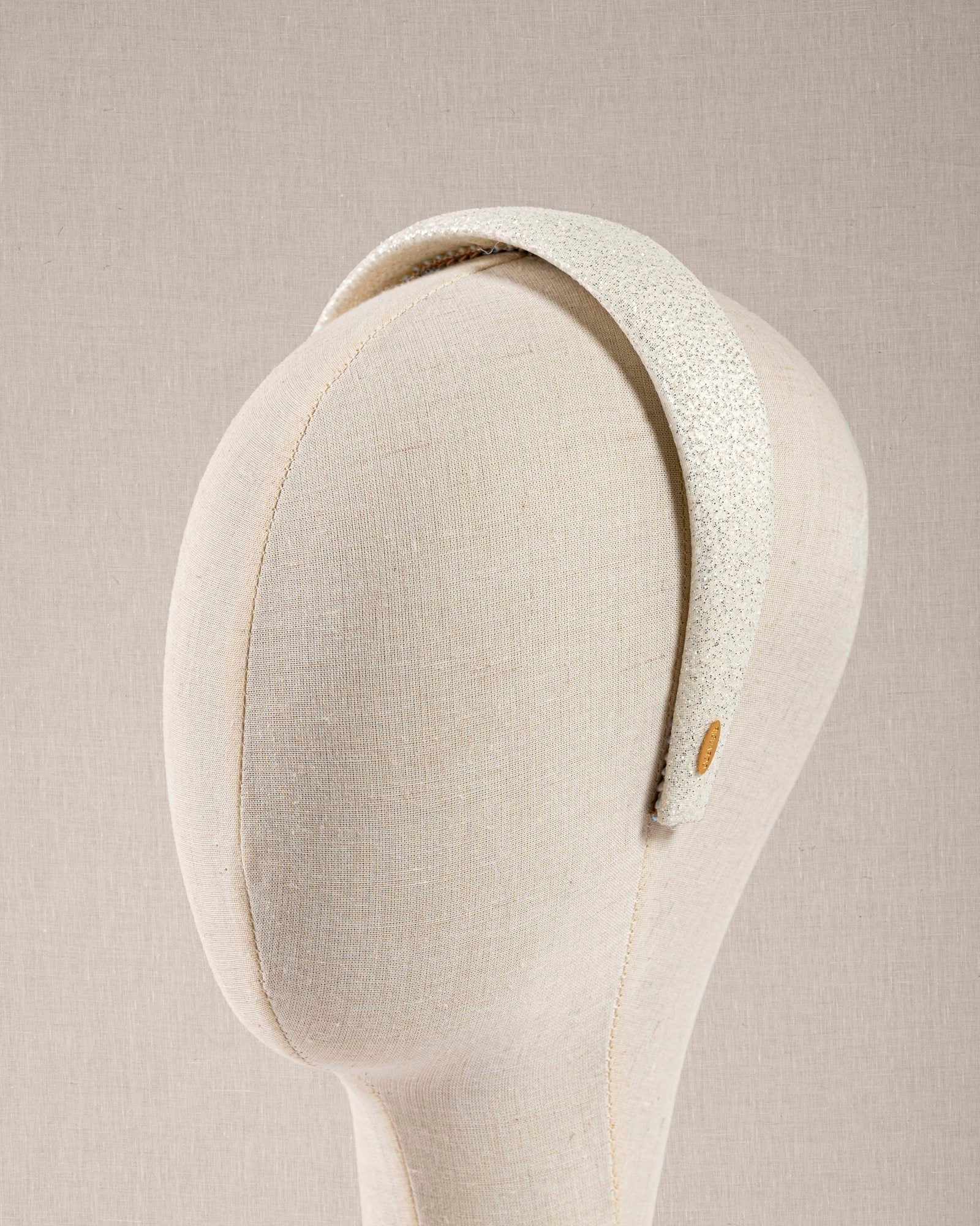 Cerchietto Lurex Bianco
