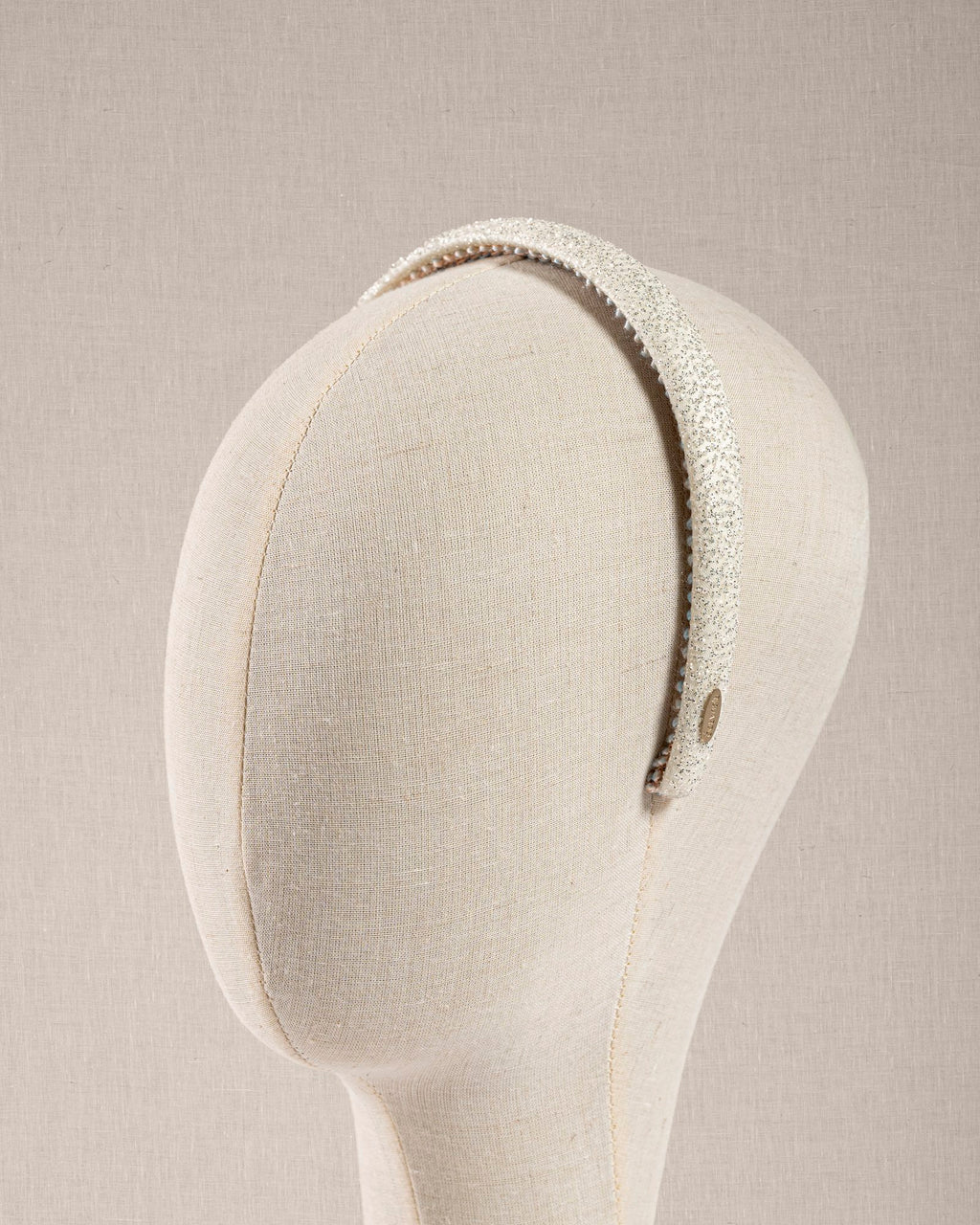 Cerchietto Lurex Bianco