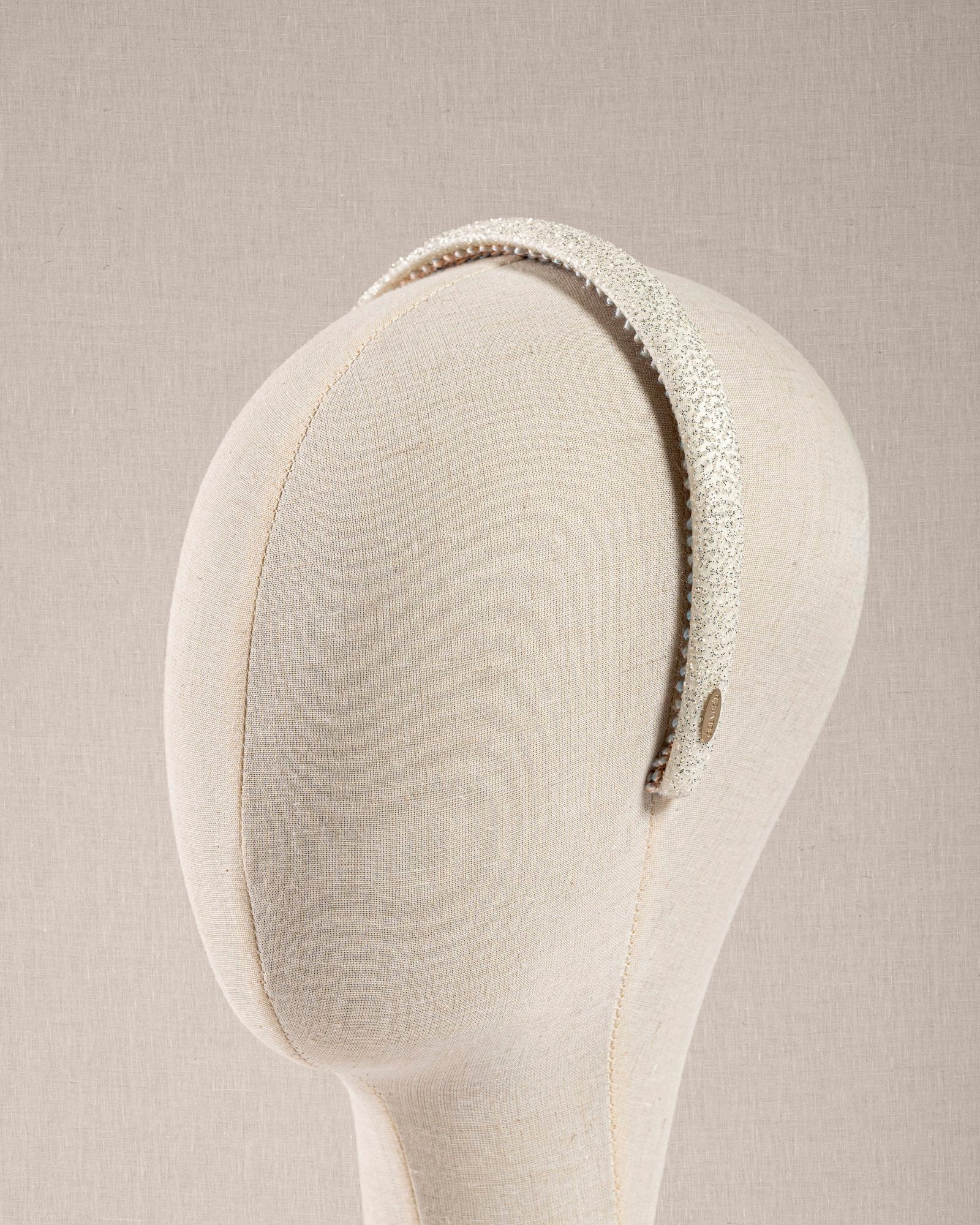 Cerchietto Lurex Bianco