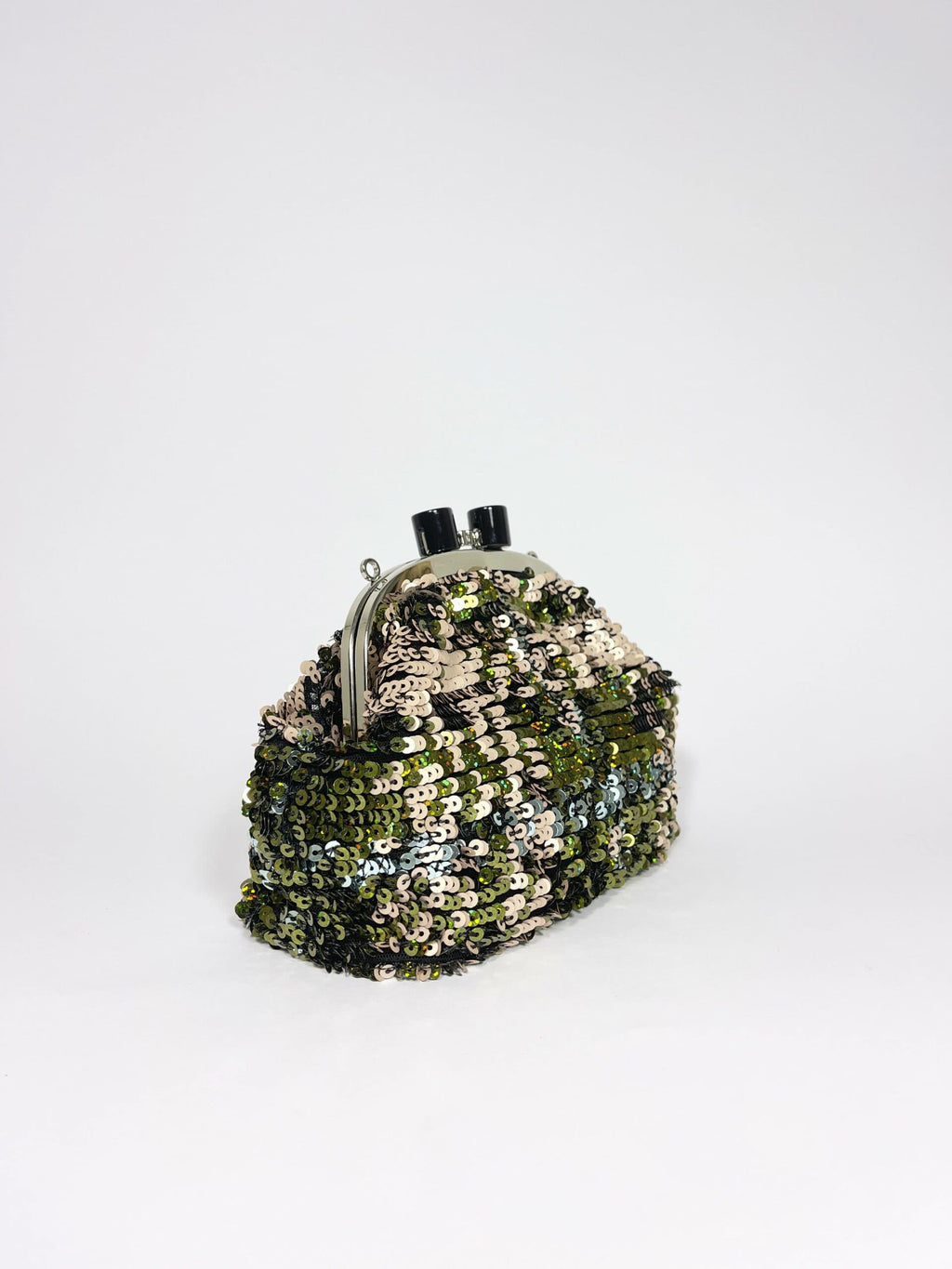 Clutch Verde Rosa Paillettes