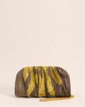 Clutch "Toscana" in Mikado Lime e Grigio