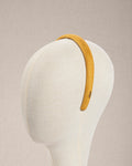 Cerchietto in Alcantara Giallo Ocra