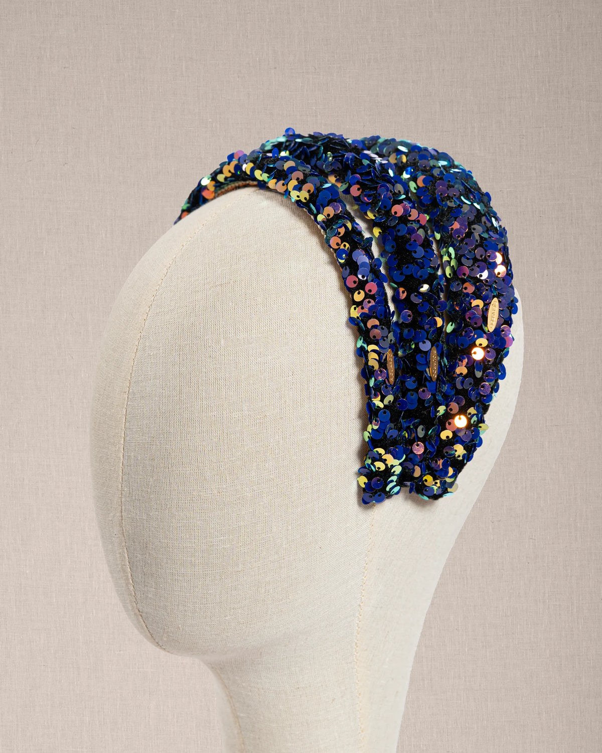 Cerchietto “Bijou De Nuit” con Paillettes Iridescenti