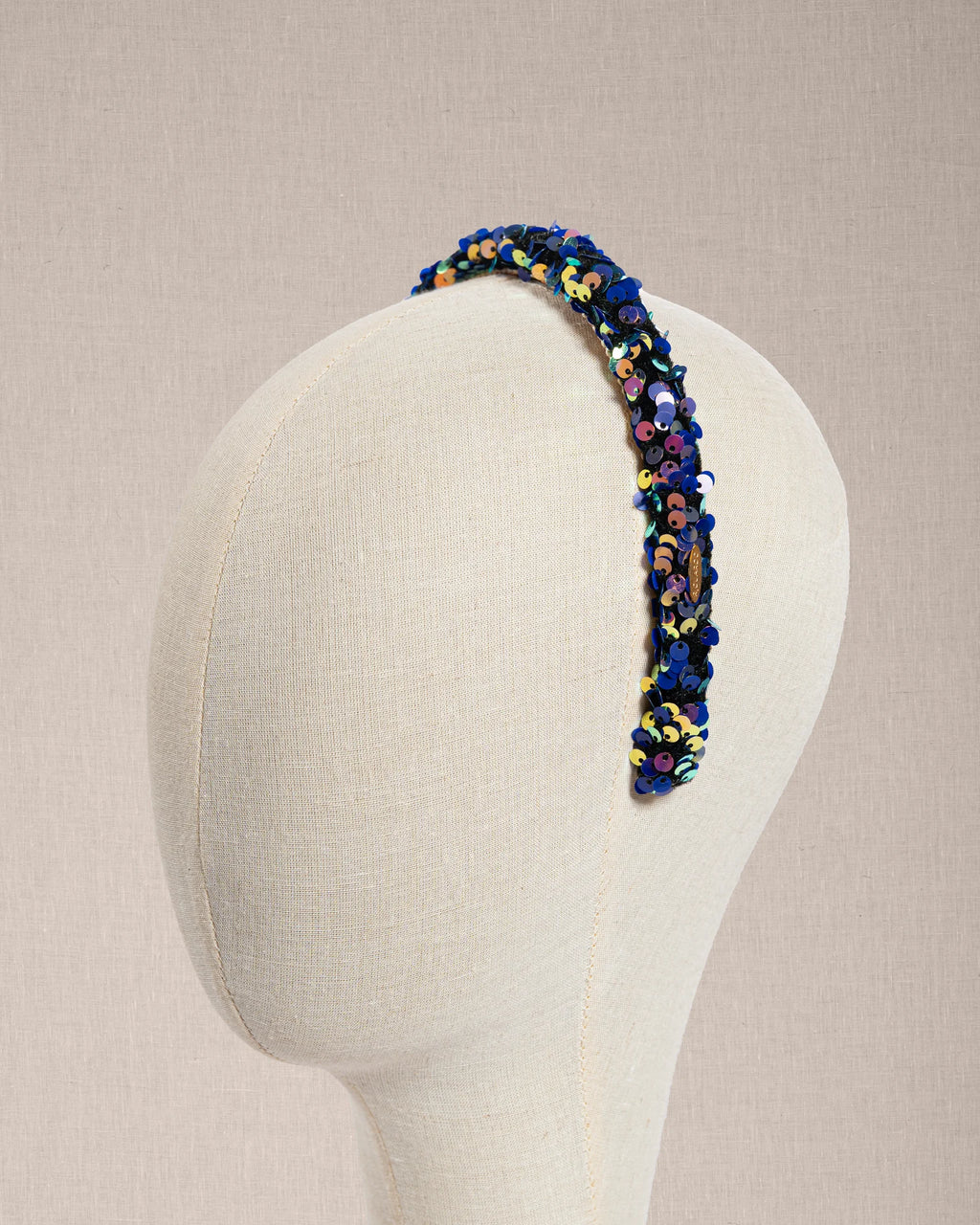 Cerchietto “Bijou De Nuit” con Paillettes Iridescenti