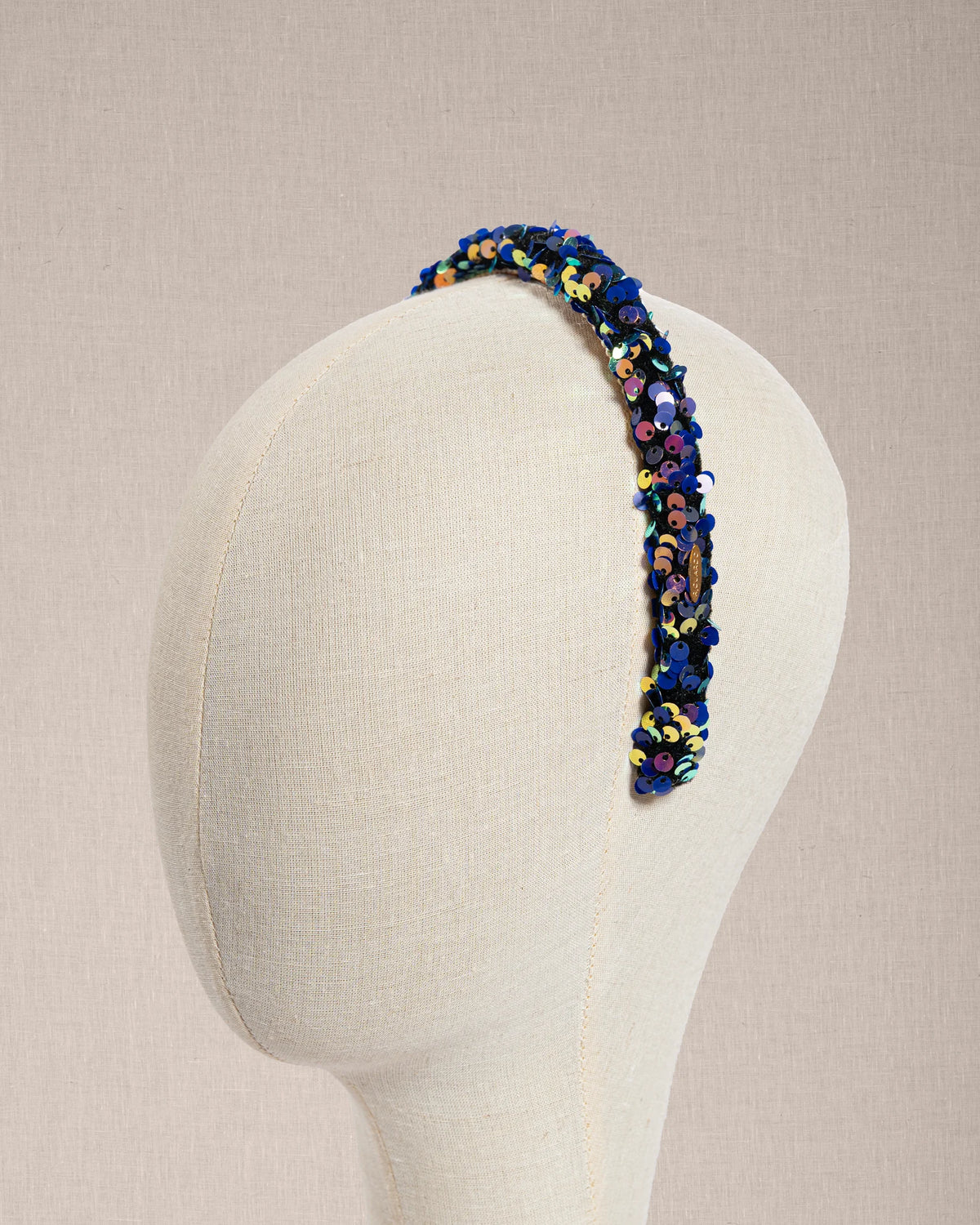 Cerchietto “Bijou De Nuit” con Paillettes Iridescenti