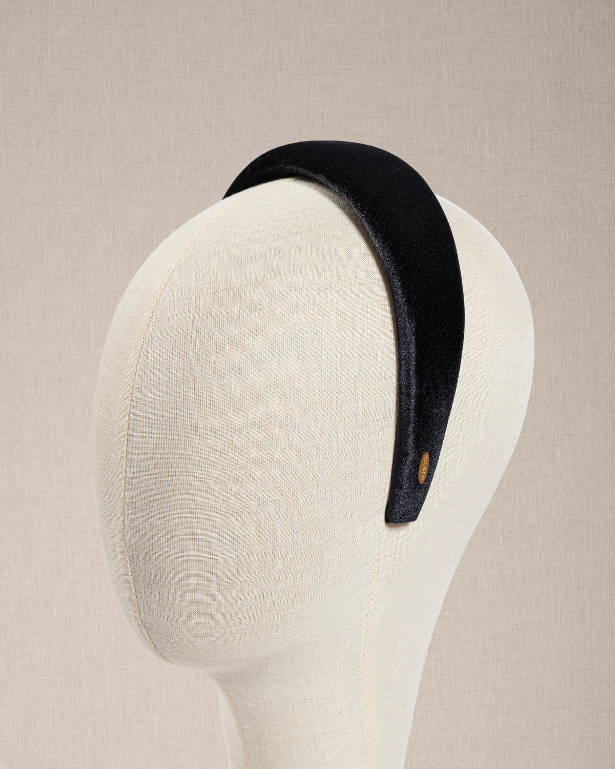 Cerchietto Alma Graphite Velluto Grigio Piombo