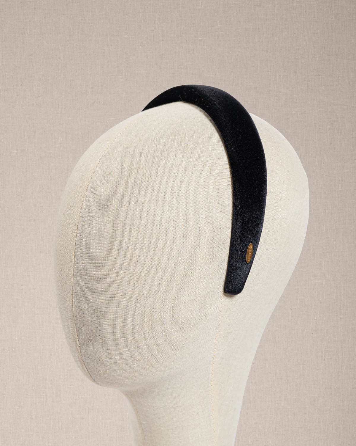 Cerchietto Alma Graphite Velluto Grigio Piombo