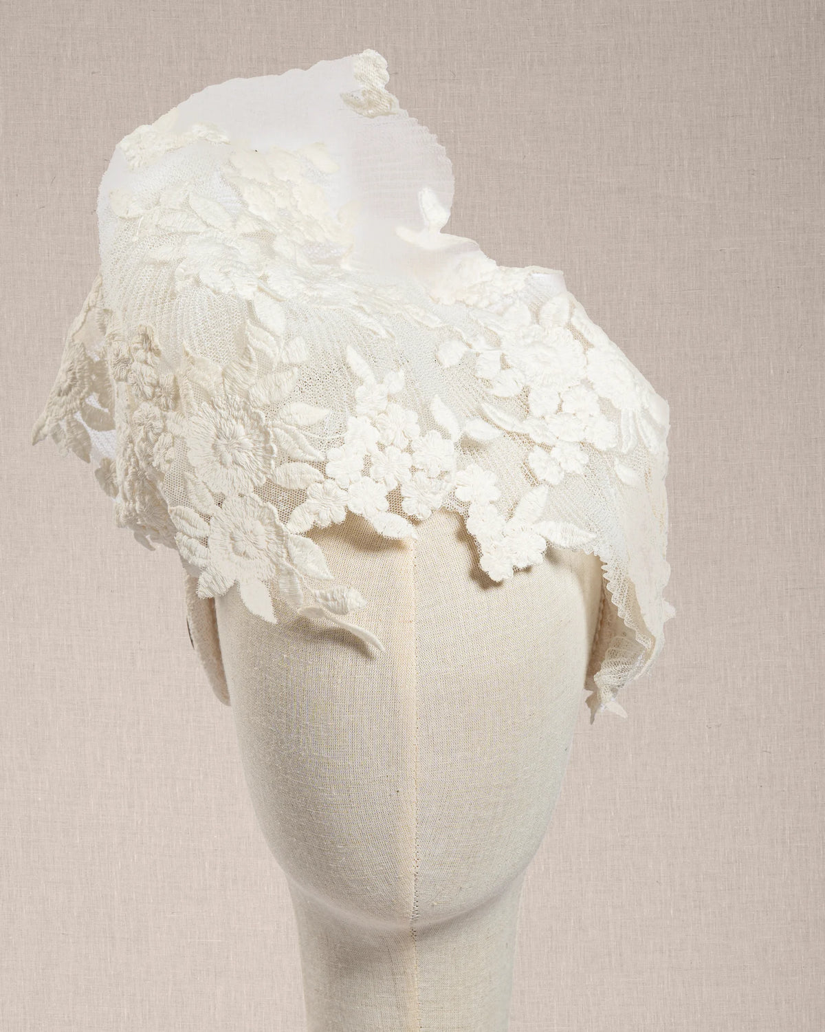 Cerchietto “Nuage de Dentelle” pizzo e tulle  plissé