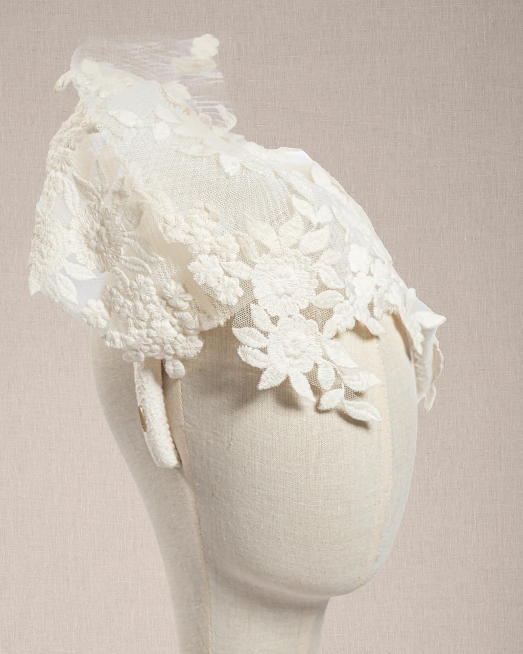Cerchietto “Nuage de Dentelle” pizzo e tulle  plissé