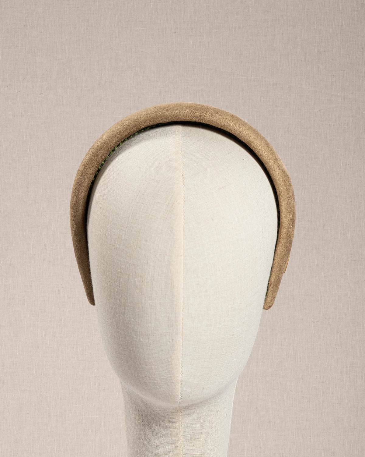 Cerchietto Alcantara beige
