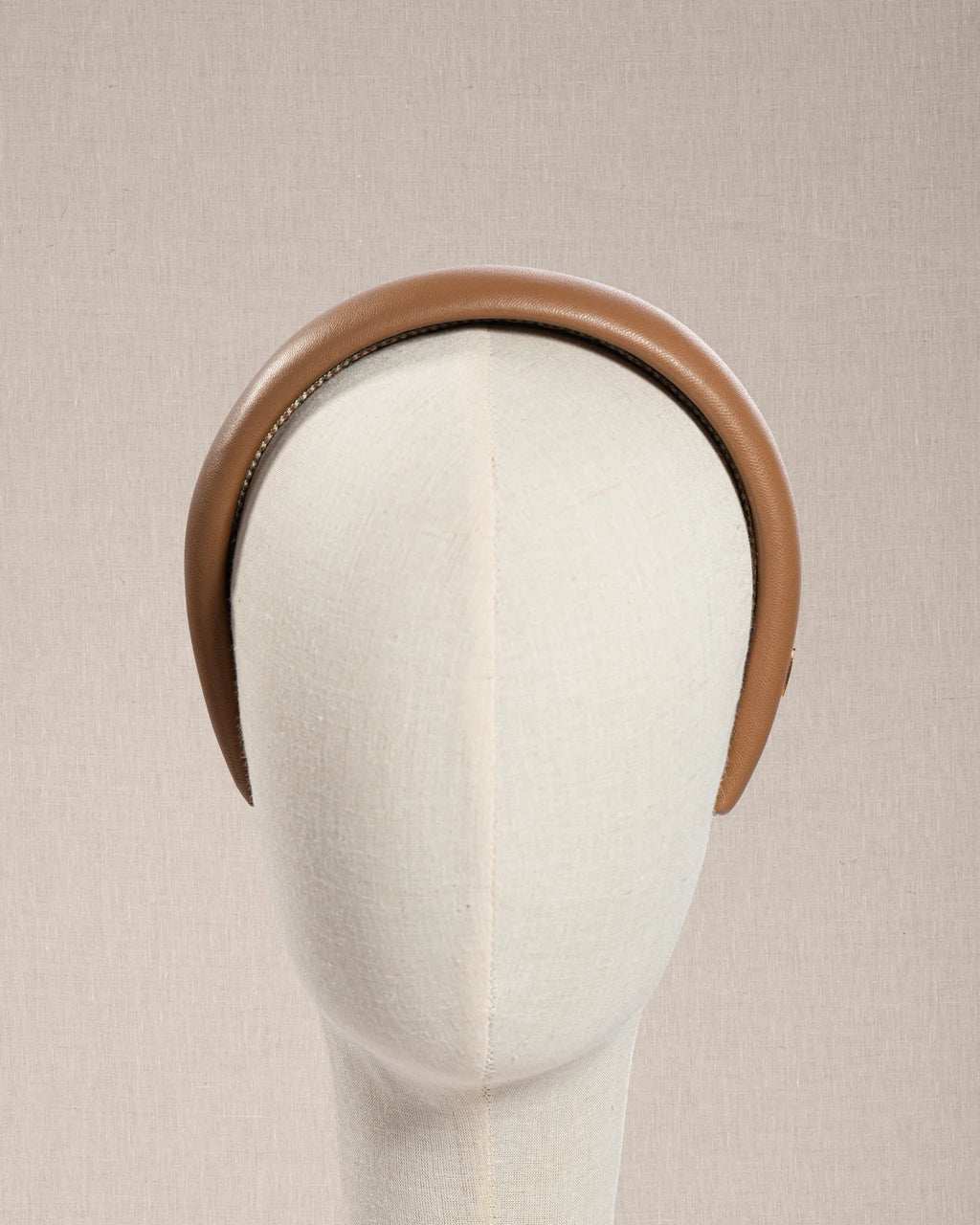 Cerchietto Élan in Ecopelle Caramel Nude