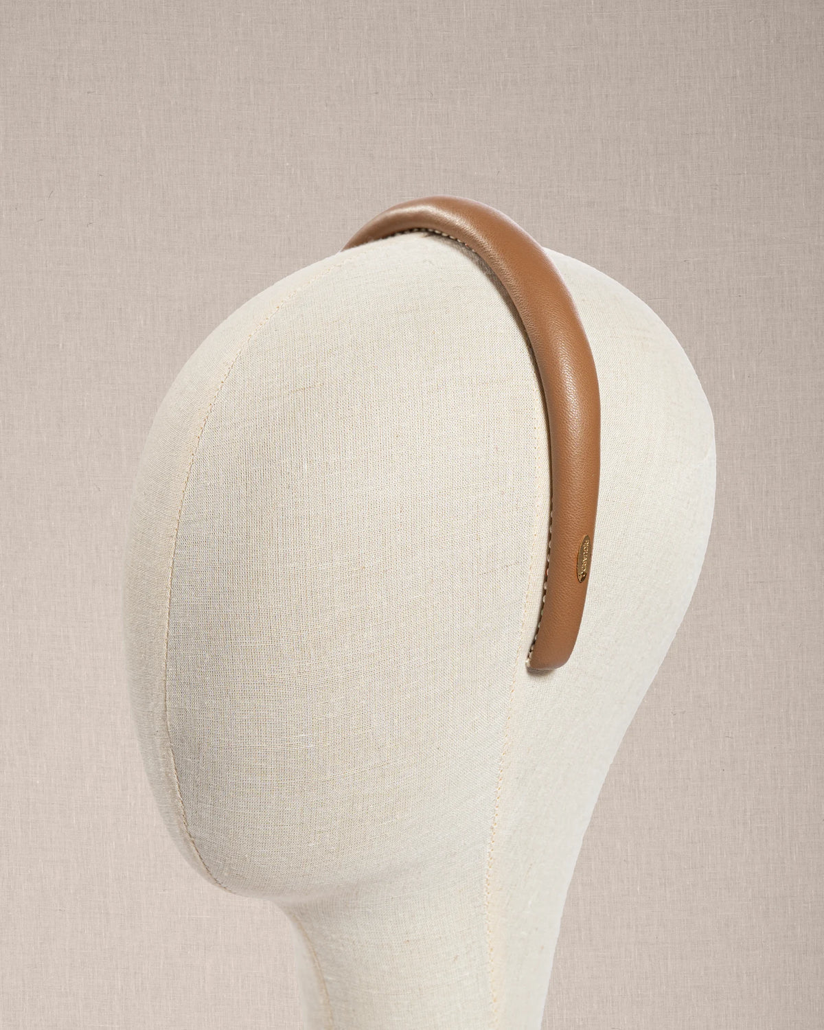 Cerchietto Élan in Ecopelle Caramel Nude