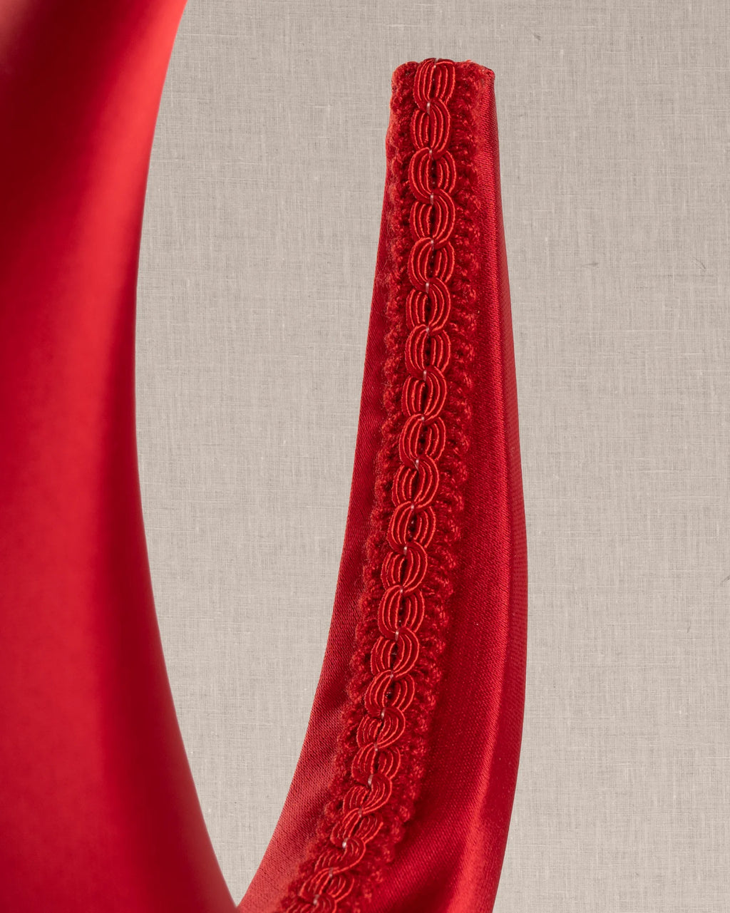 Cerchietto "Rosso Puro" Satin