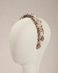 Cerchietto “Maison Noisette" Bouclé, Oro e Perle