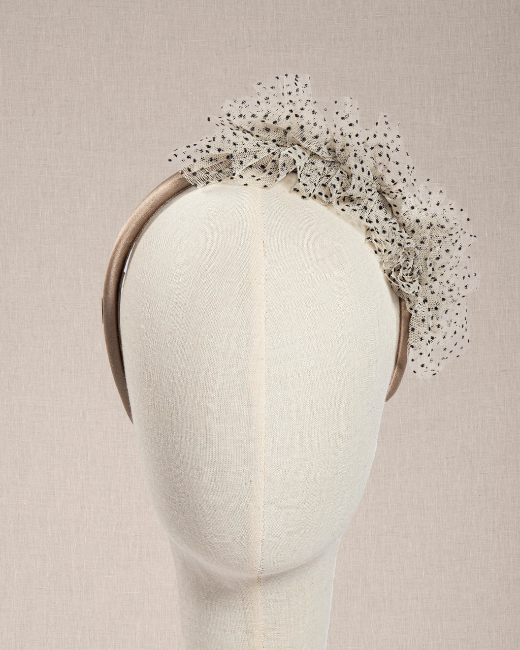 Cerchietto "Mademoiselle Pois" in Tulle