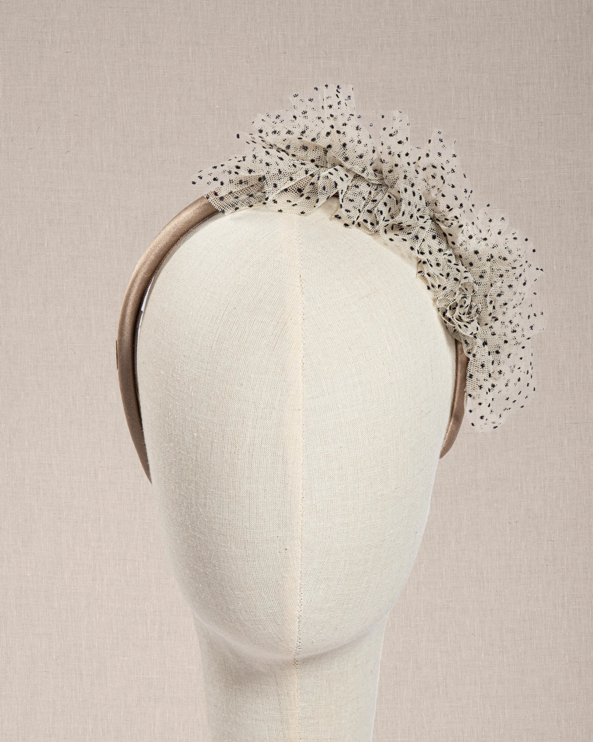 Cerchietto "Mademoiselle Pois" in Tulle