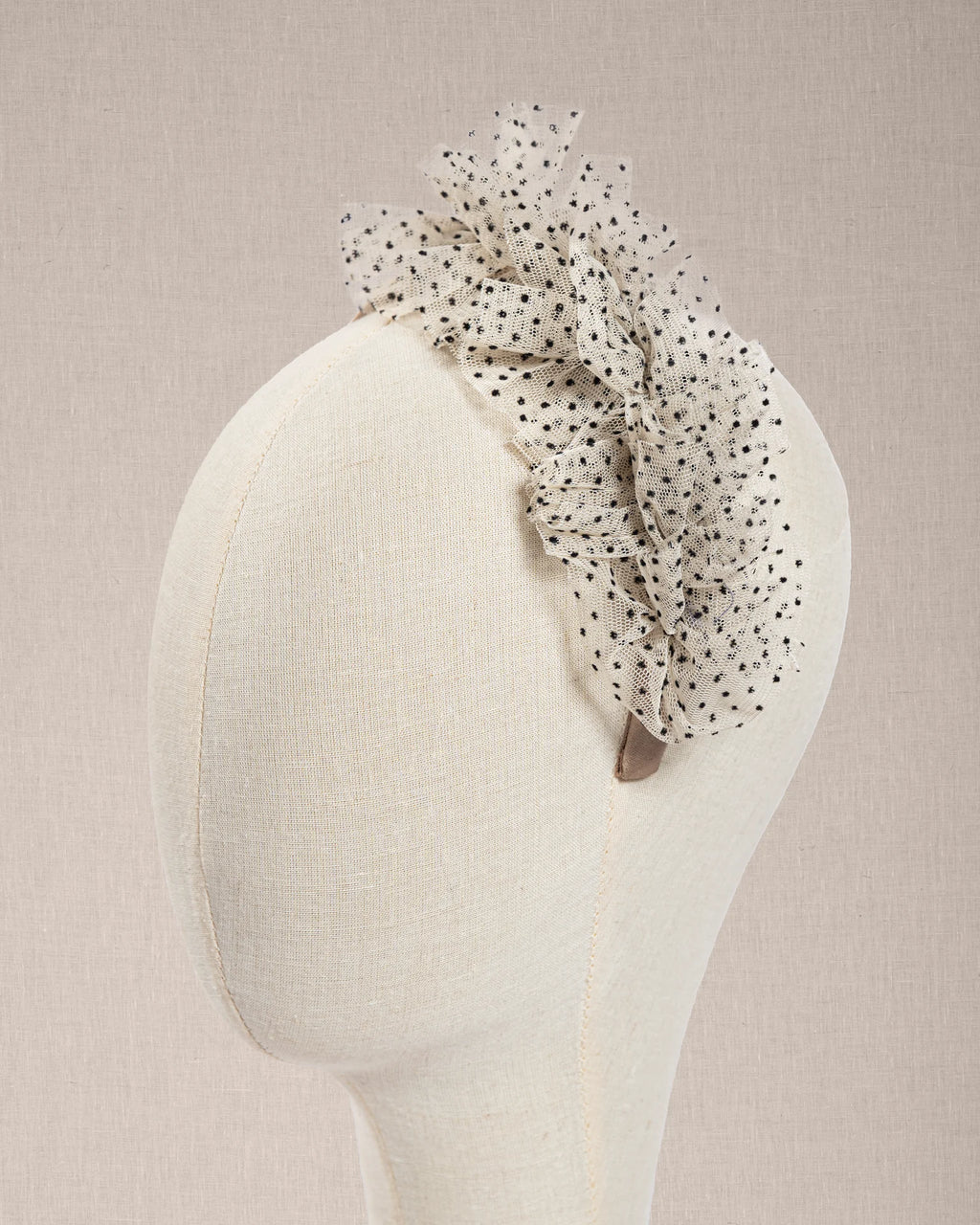 Cerchietto "Mademoiselle Pois" in Tulle