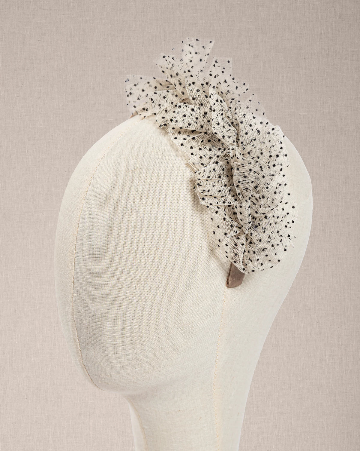 Cerchietto "Mademoiselle Pois" in Tulle