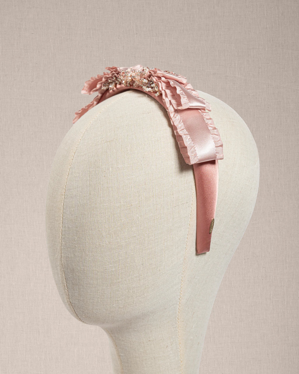 Cerchietto “Blush Radiance” Rosa con e Cristalli