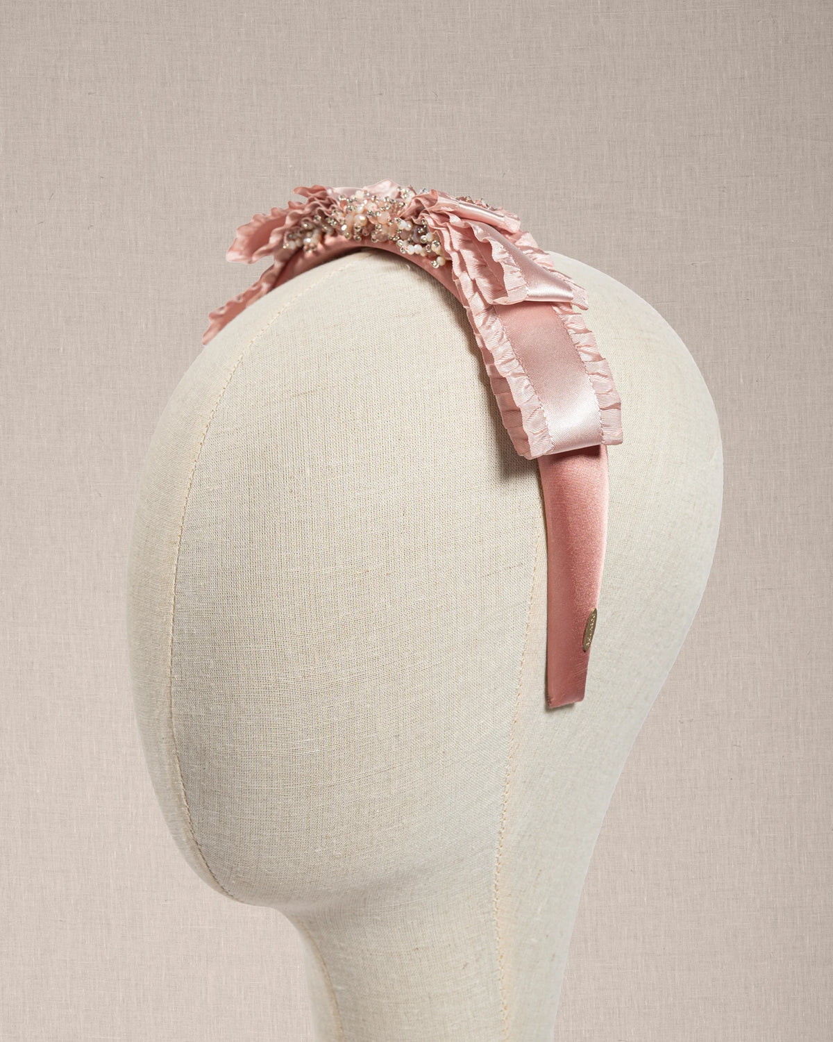 Cerchietto “Blush Radiance” Rosa con e Cristalli