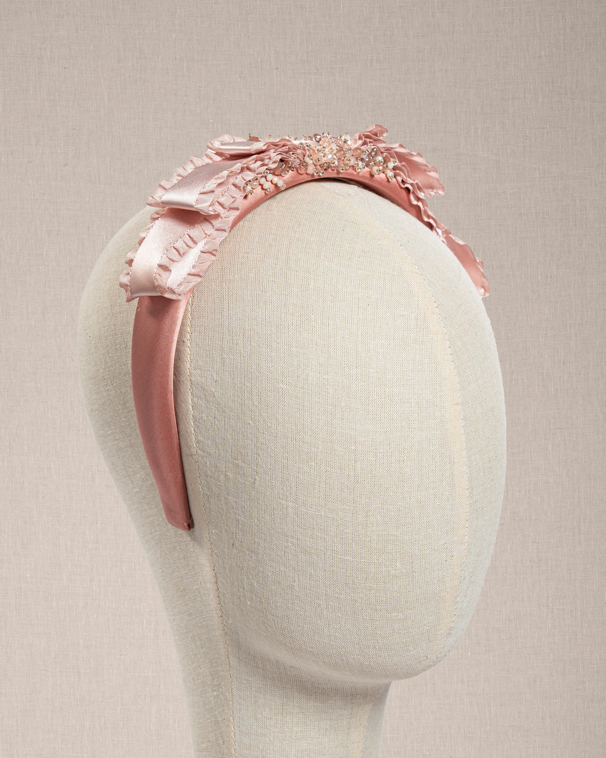 Cerchietto “Blush Radiance” Rosa con e Cristalli