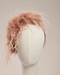 Cerchietto “Poudre de Rose “ in Piume Rosa