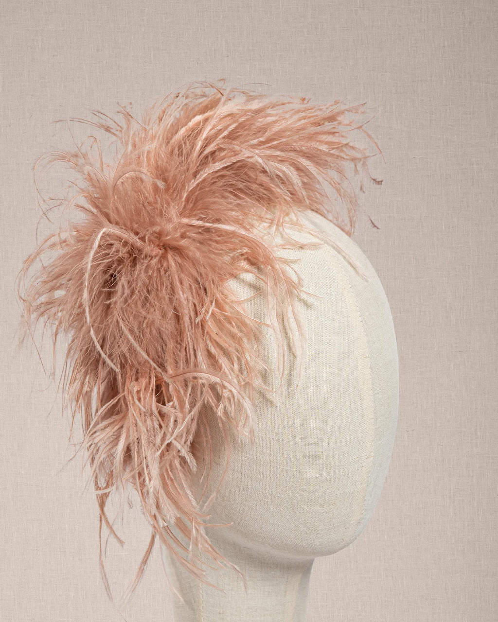 Cerchietto “Poudre de Rose “ in Piume Rosa
