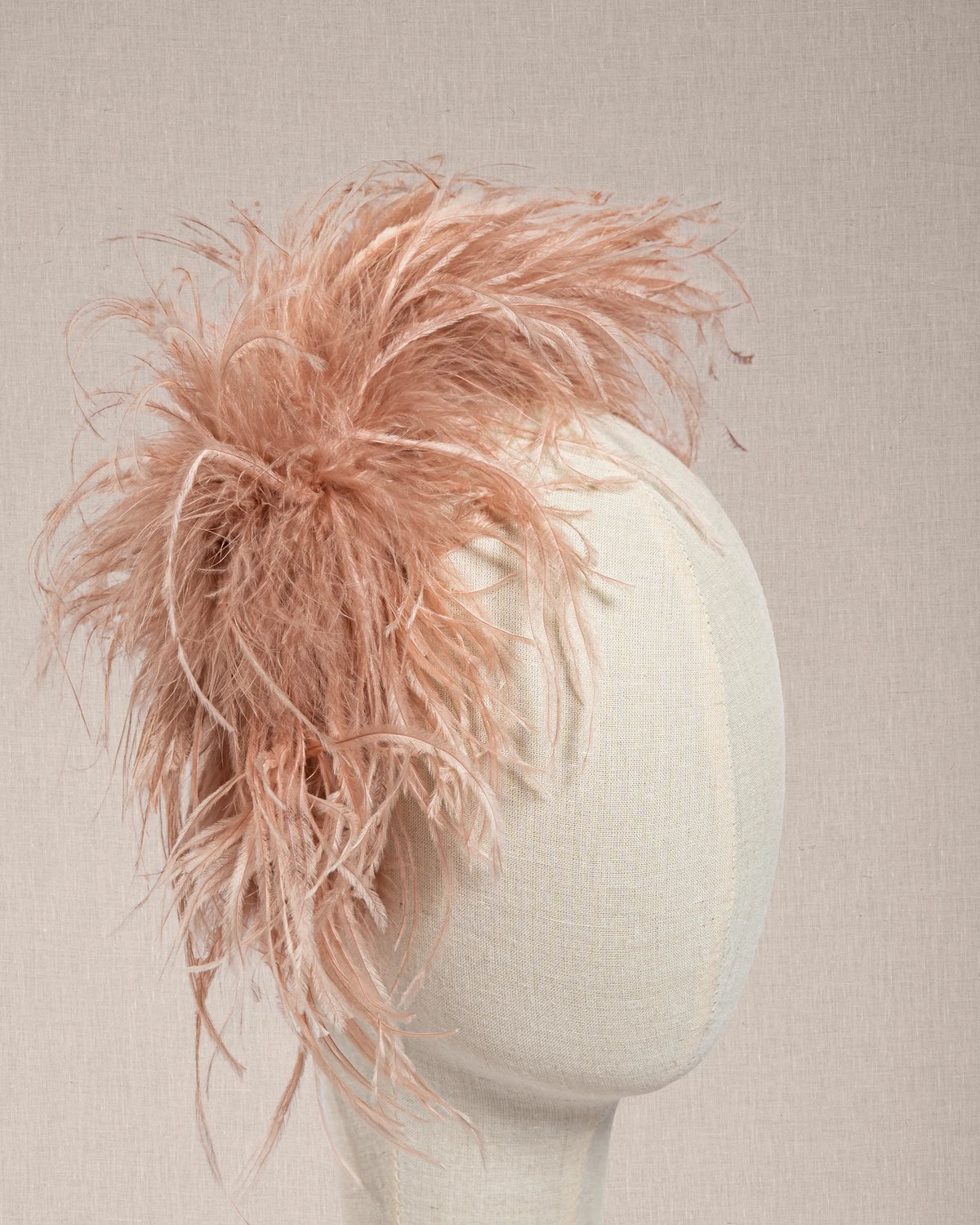Cerchietto “Poudre de Rose “ in Piume Rosa