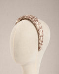 Cerchietto Toile de Jouy Marrone