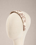 Cerchietto Toile de Jouy Marrone Piatto