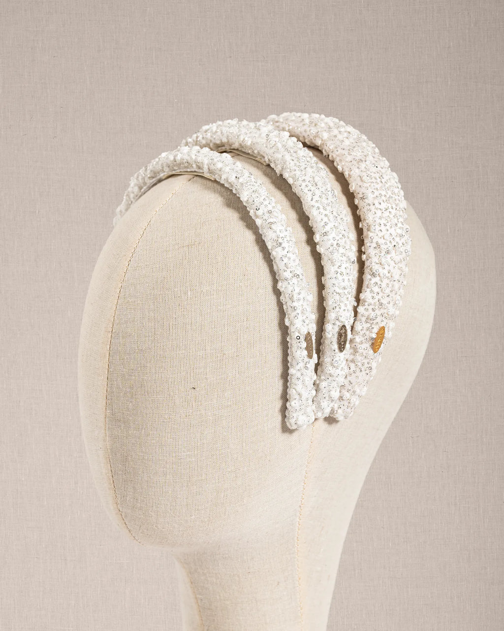 Cerchietto "Nuage De Sucre" Bianco Riflessi Argento