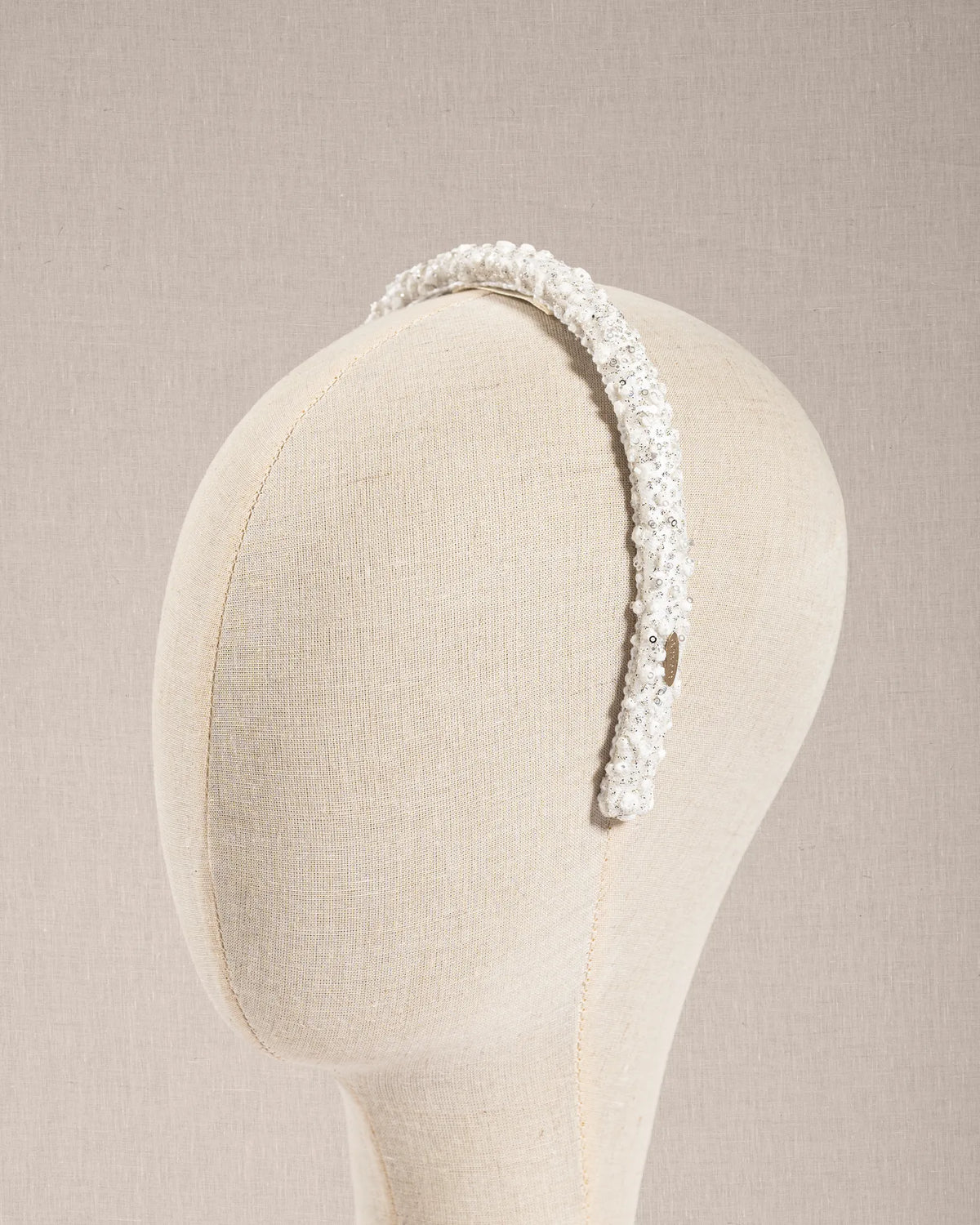 Cerchietto "Nuage De Sucre" Bianco Riflessi Argento