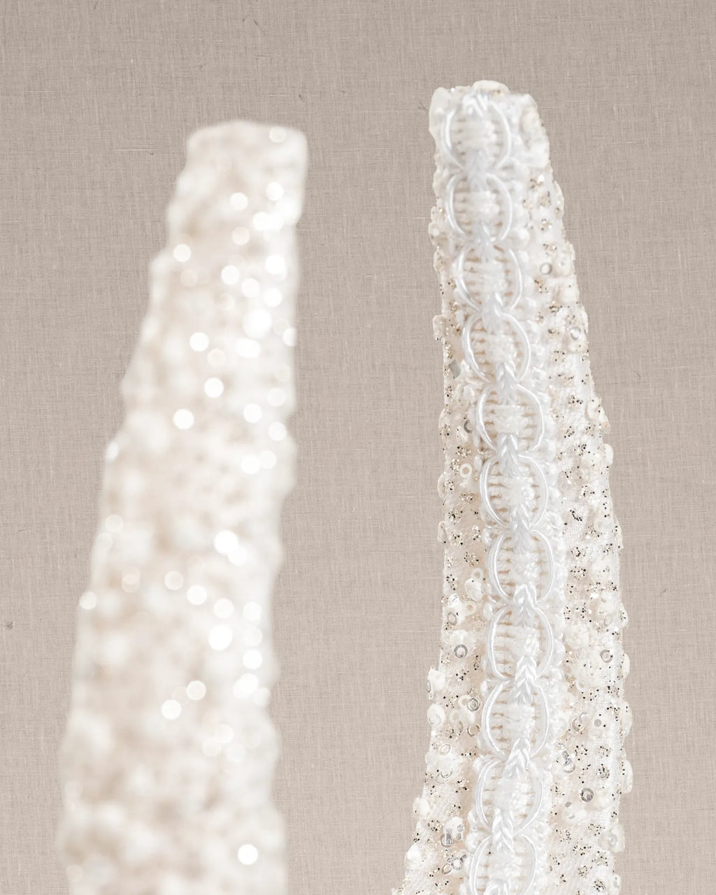 Cerchietto "Nuage De Sucre" Bianco Riflessi Argento
