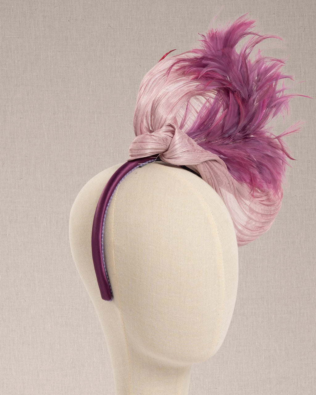 Cerchietto “La Duchesse“ Sinamay e Piume