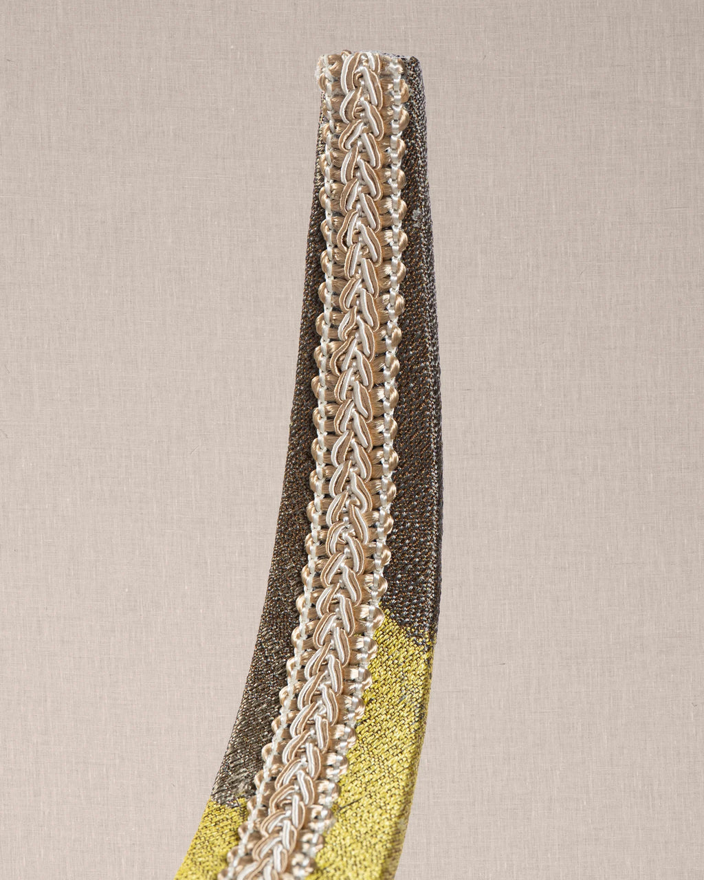 Cerchietto “Lime Couture” in Shantung Verde Lime e Grigio Salvia