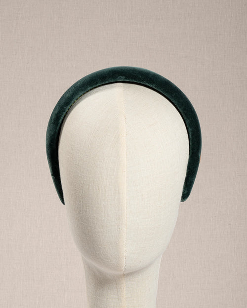 Cerchietto Alma Velluto Verde Inglese