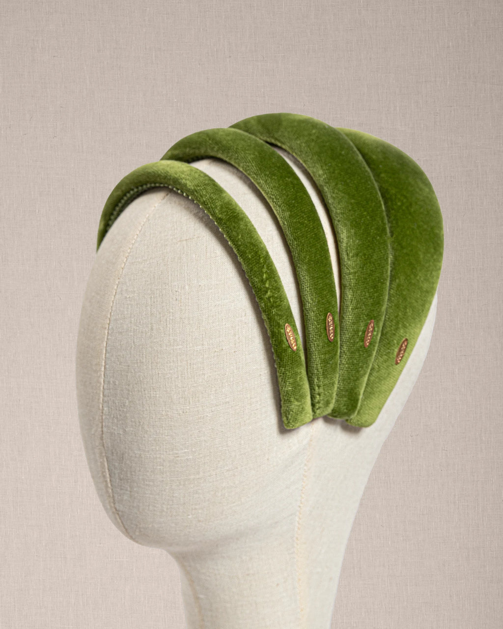 Cerchietto Alma Velluto Verde Kiwi