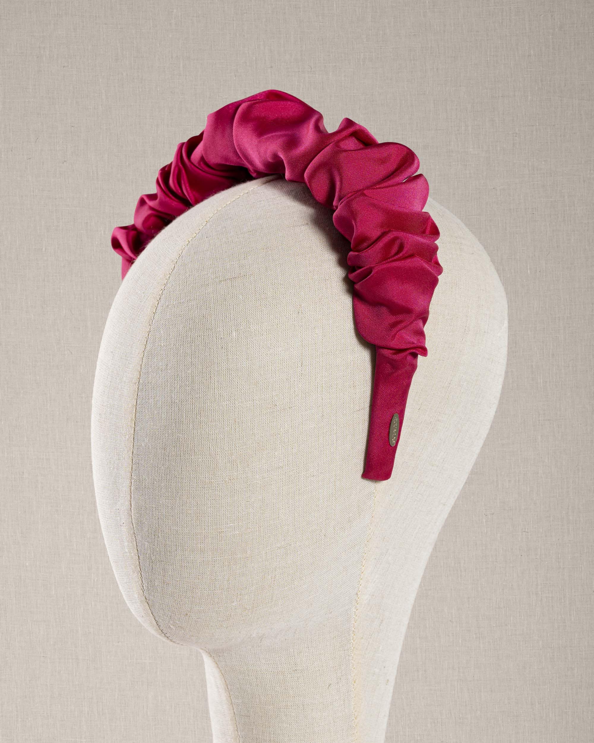 Arricciato Taffettà Fuxia