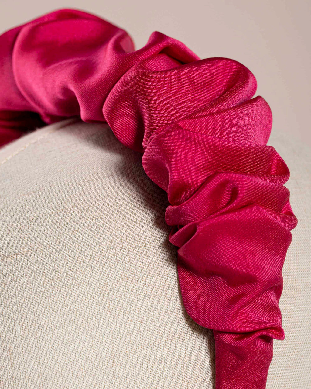 Arricciato Taffettà Fuxia