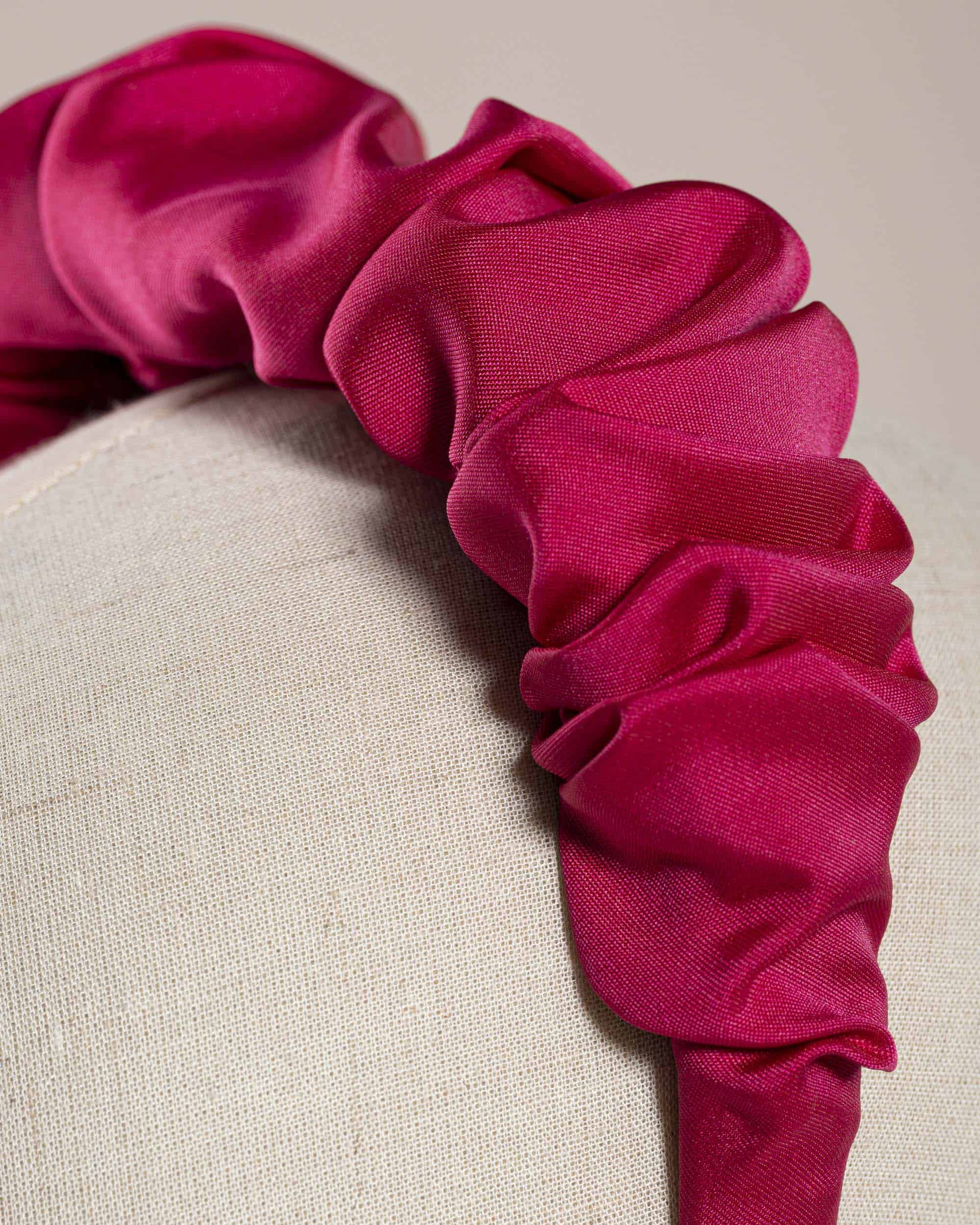 Arricciato Taffettà Fuxia