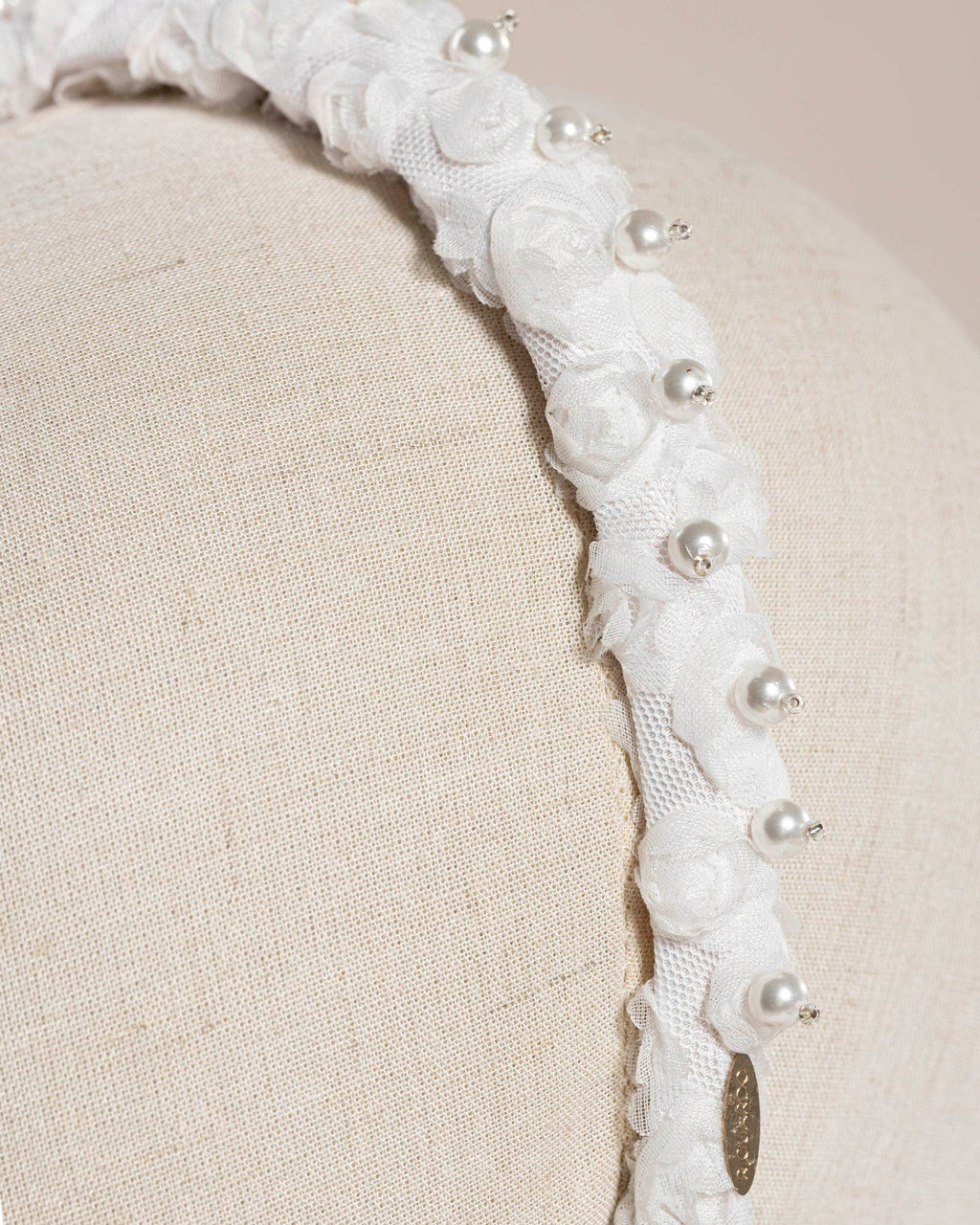 Roselline di tulle bianco e Perle