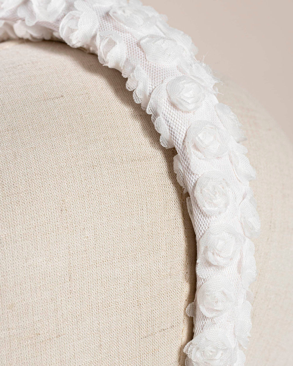 Roselline di tulle bianco