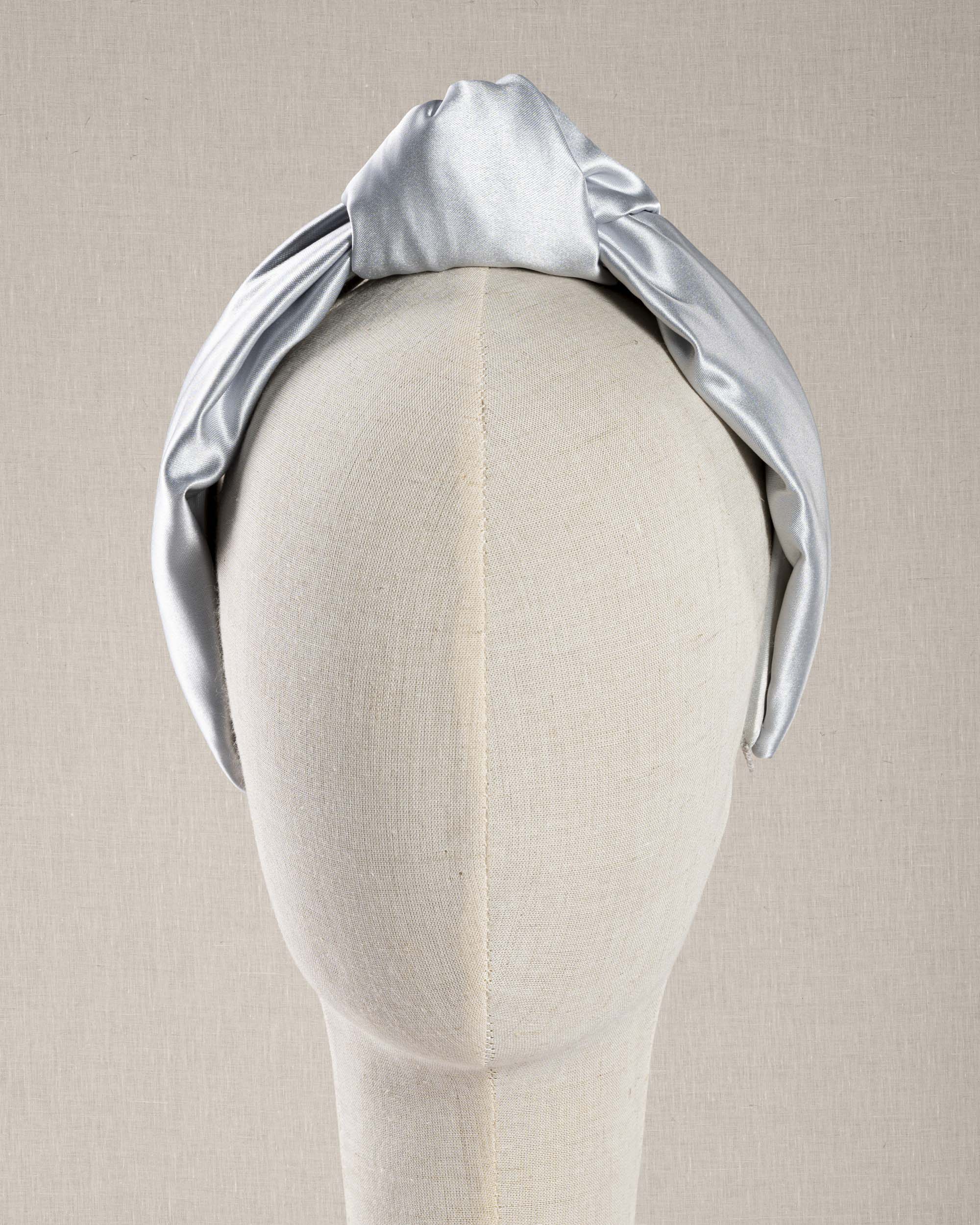 Nodo satin Azzurro Grigio
