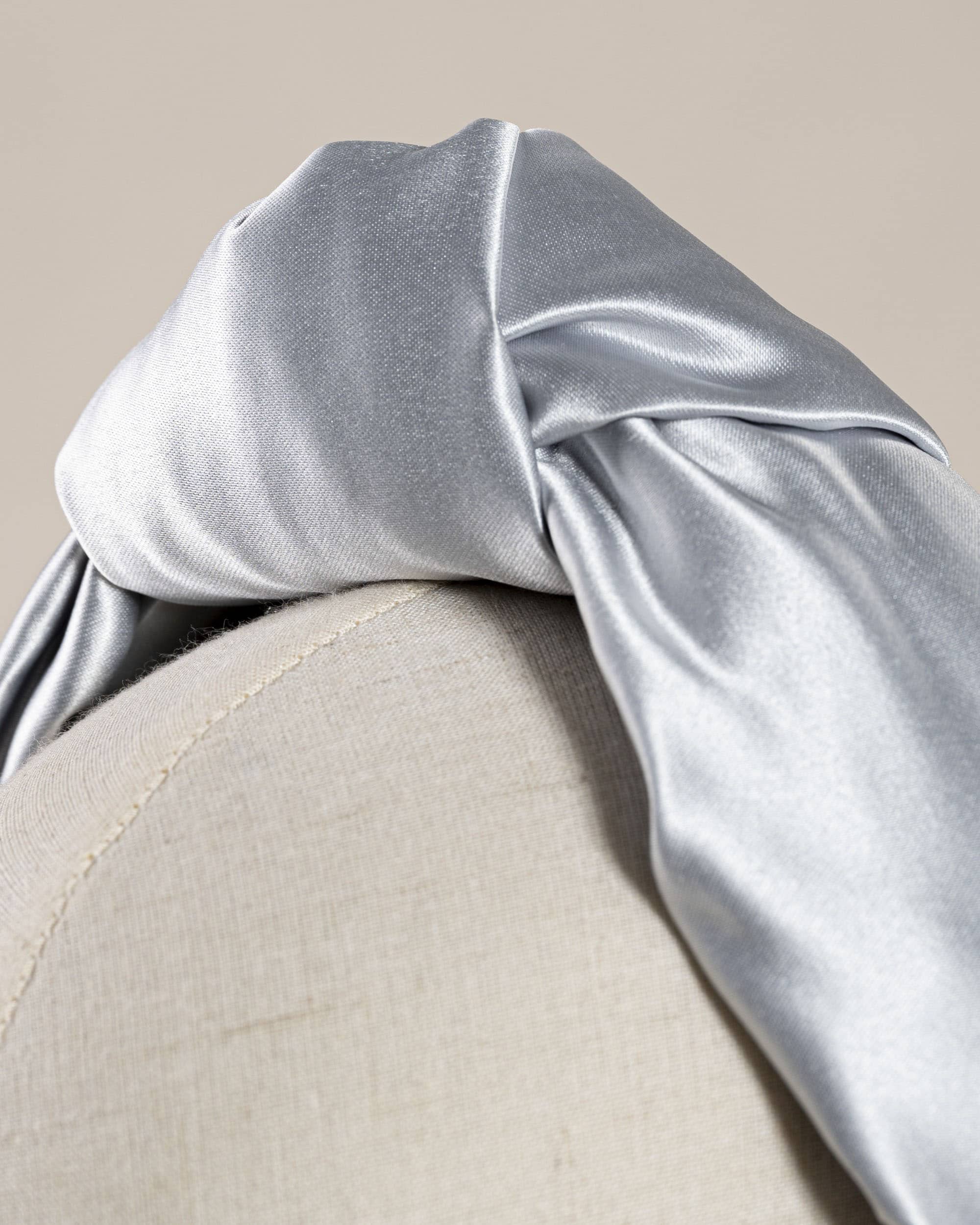 Nodo satin Azzurro Grigio