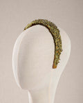 Macramè verde e cristalli
