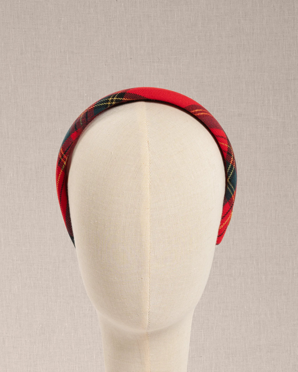 Cerchietto Luxury Tartan Rosso