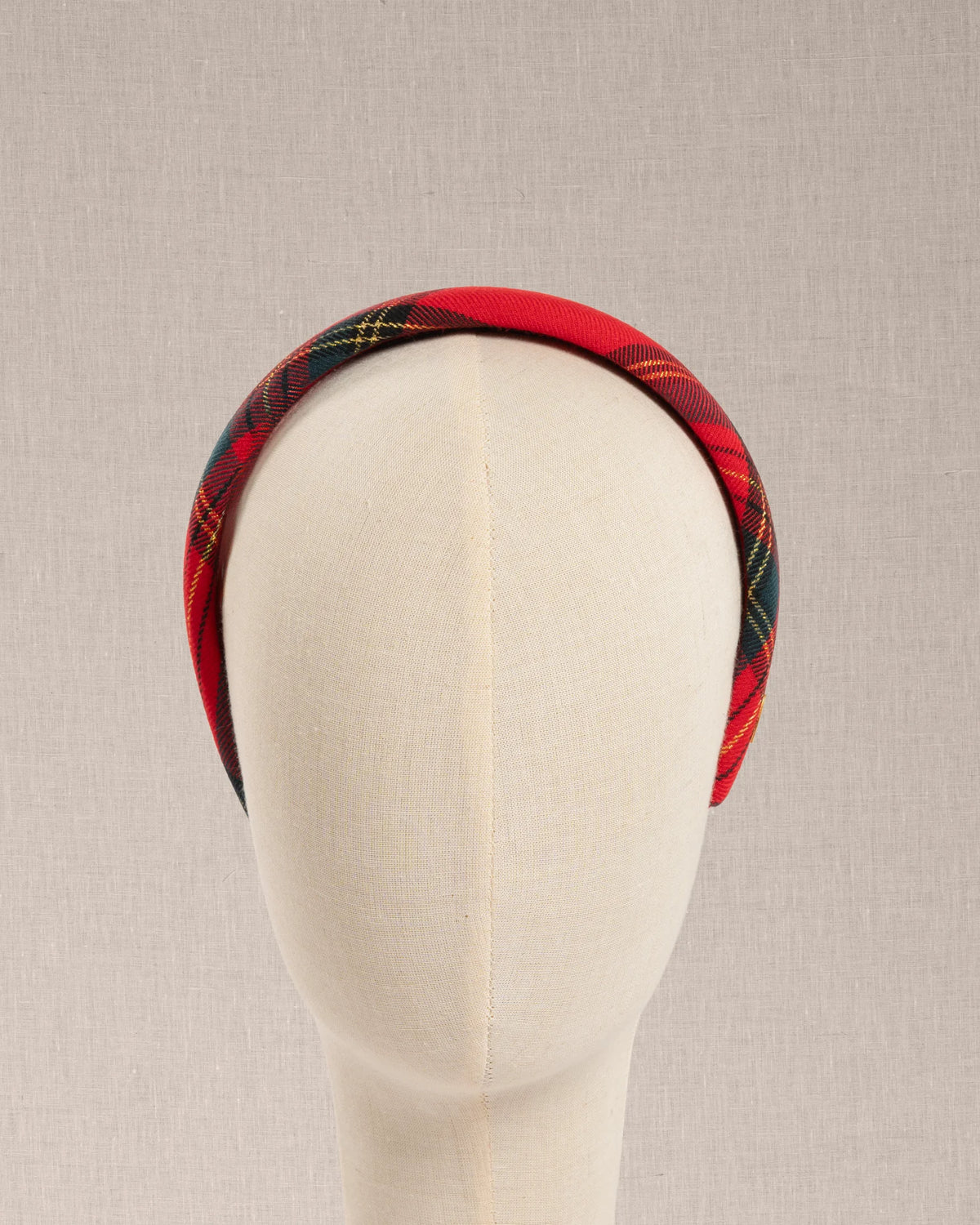 Cerchietto Luxury Tartan Rosso