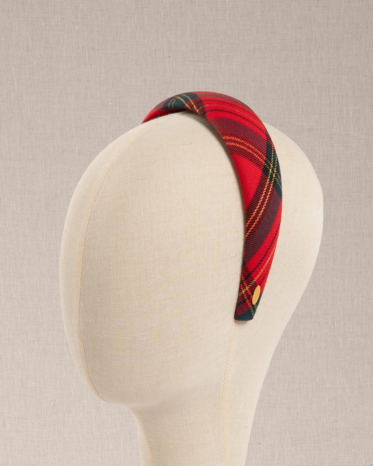 Cerchietto Luxury Tartan Rosso
