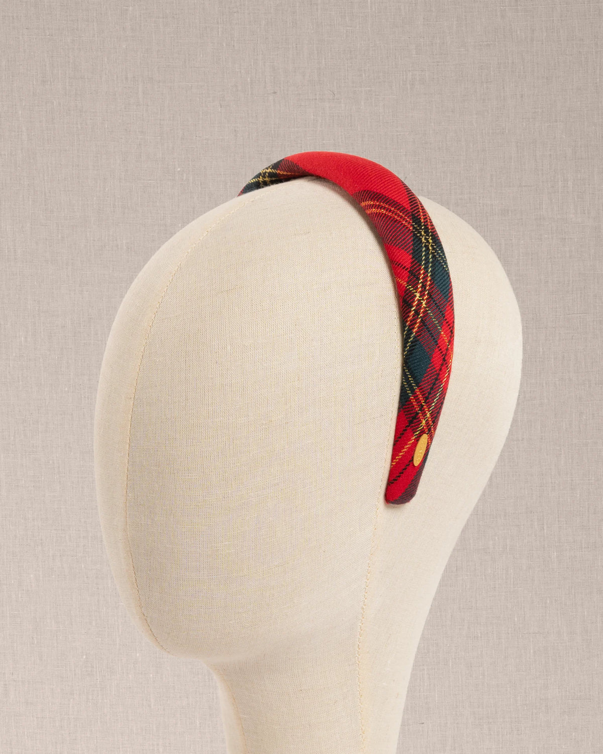 Cerchietto Luxury Tartan Rosso